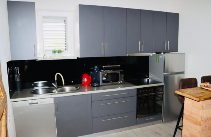 Iva Apartman Sa Bazenom Donji Zemunik Esterno foto
